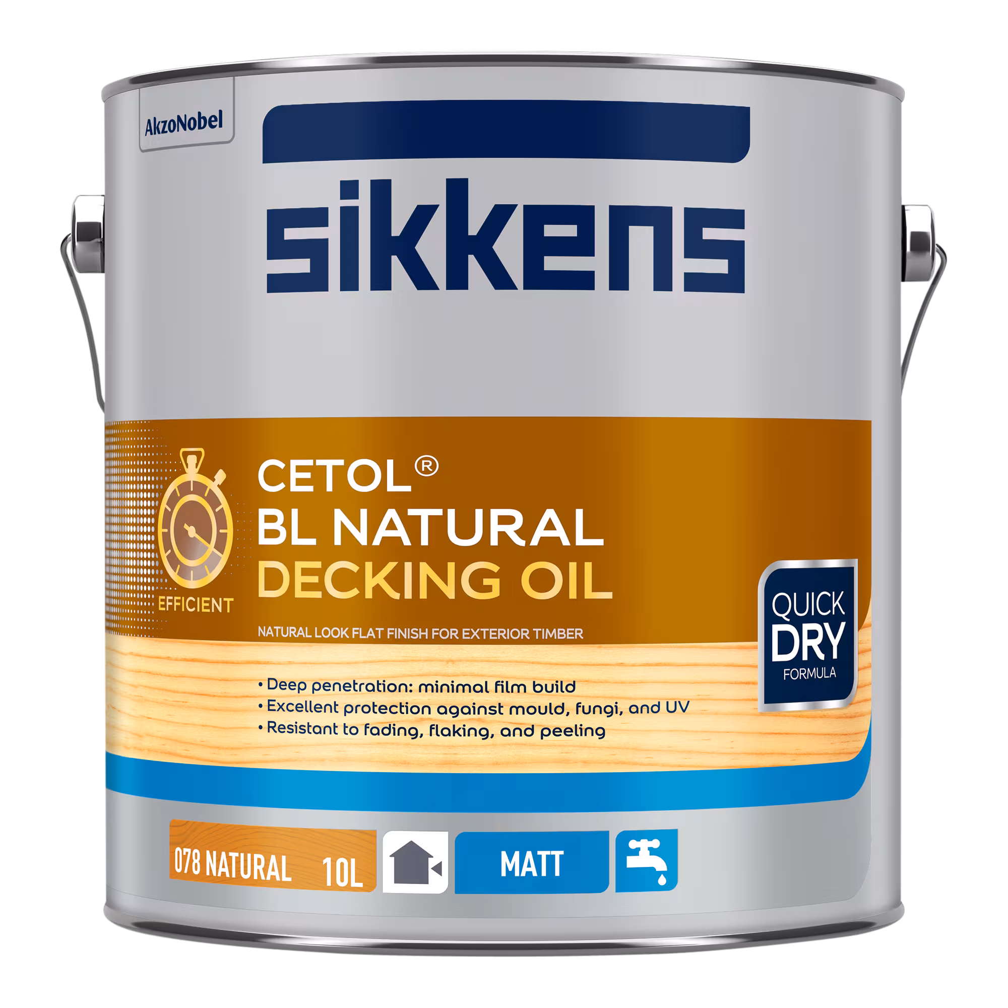 Sikkens BL Natural Decking Oil - Natural 10L