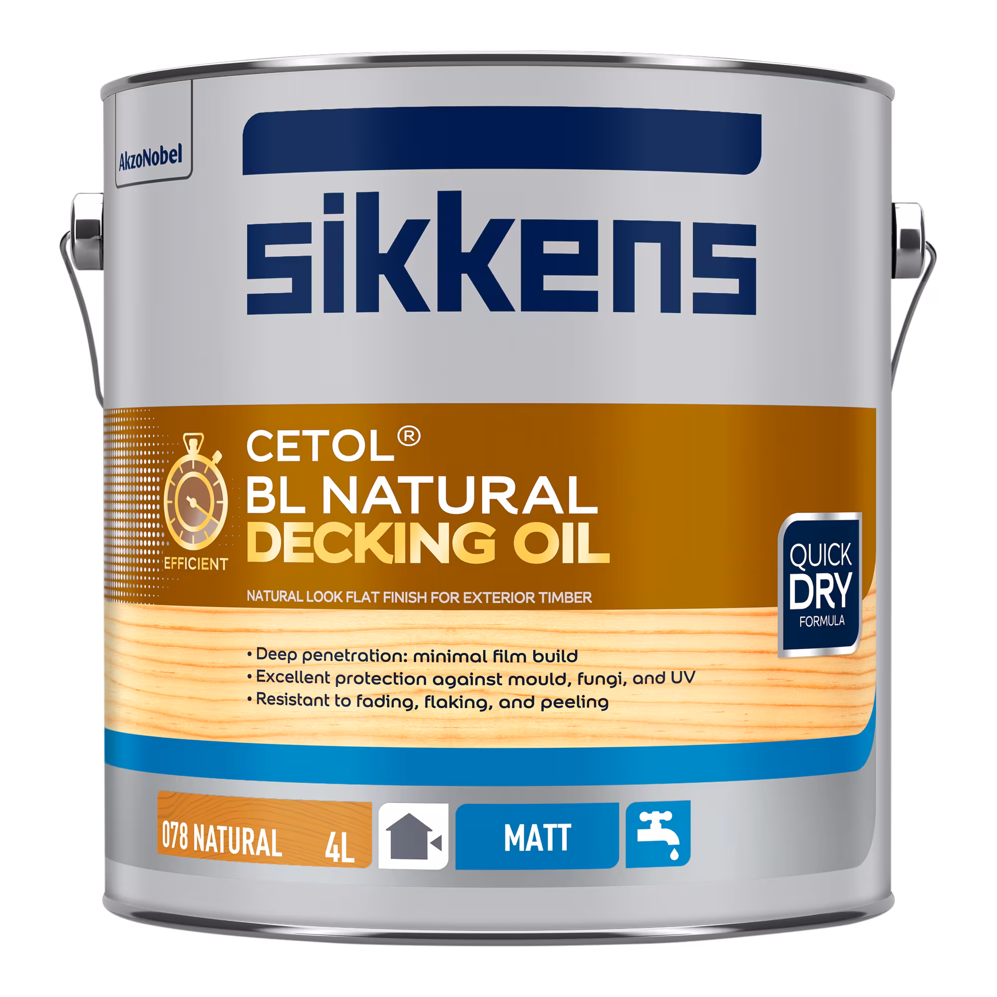 Sikkens BL Natural Decking Oil - Natural 4L